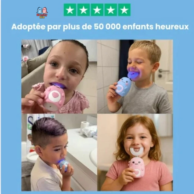 Dino-U™ - brosse à dents ultrasonique 360° pour enfants