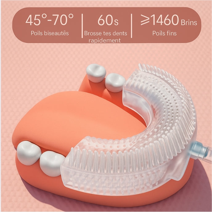 Dino-U™ - brosse à dents ultrasonique 360° pour enfants