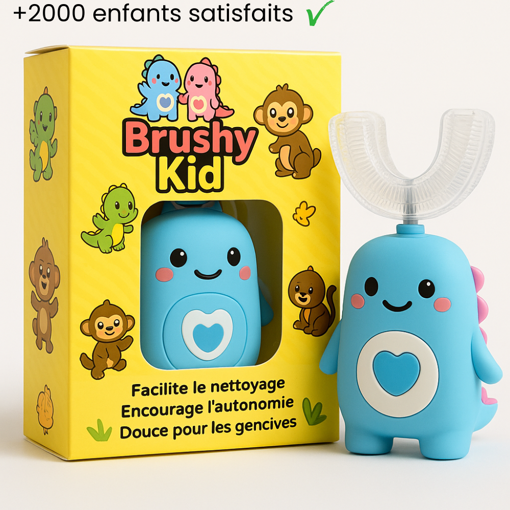 Dino-U™ - brosse à dents ultrasonique 360° pour enfants